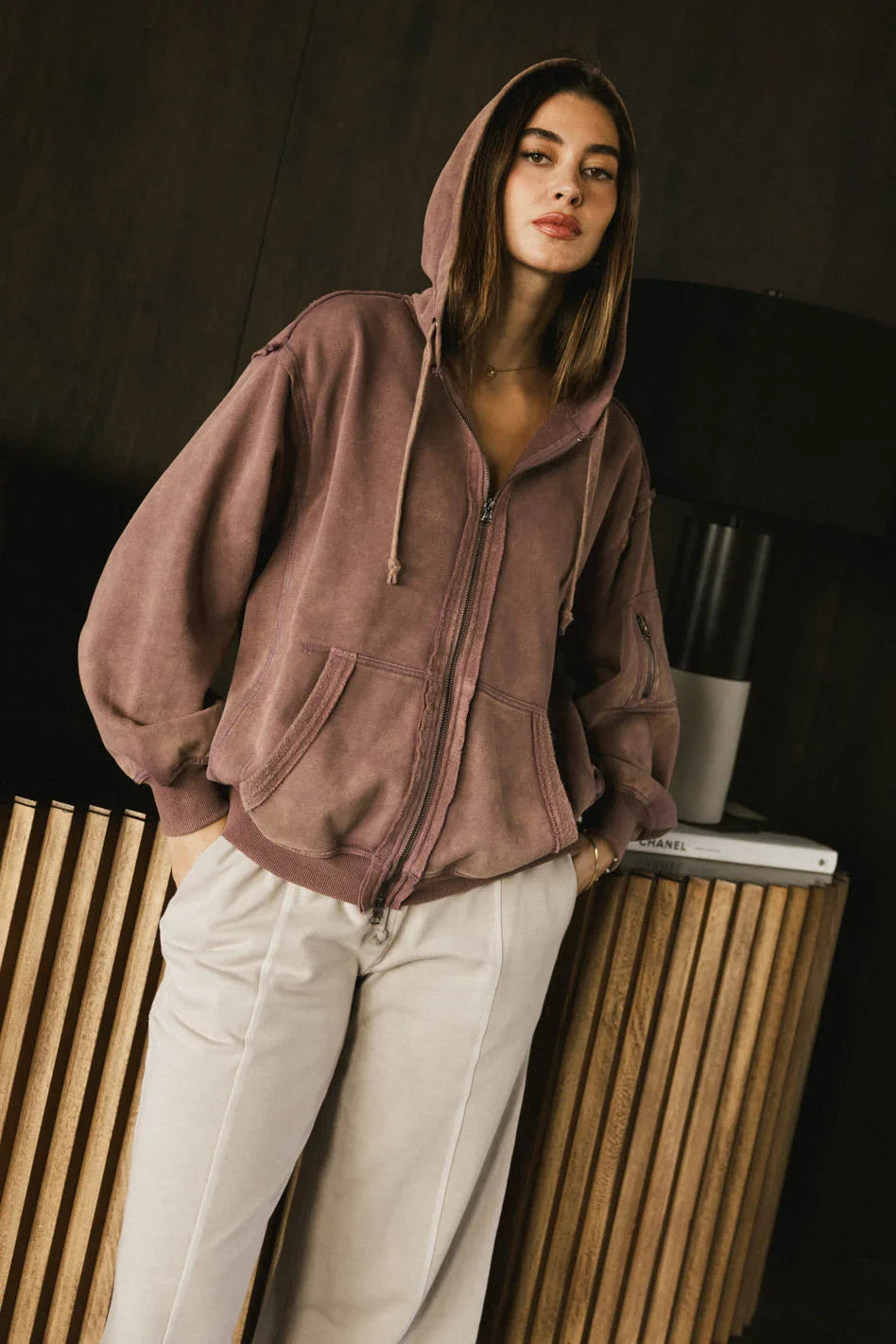 Viva Zip Up in Purple FINAL SALE