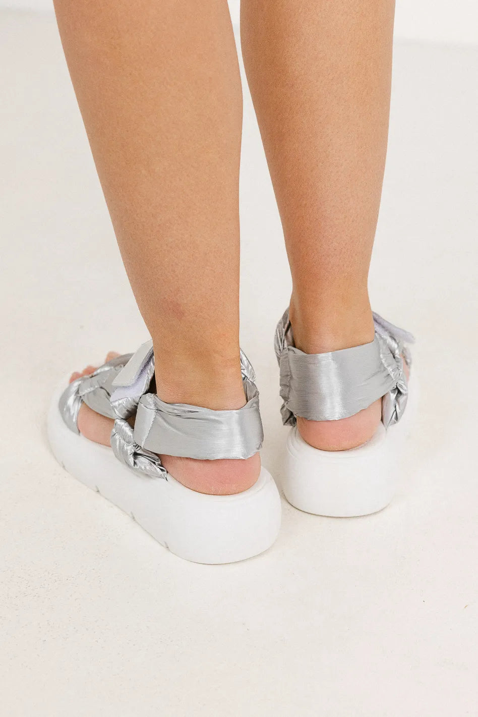 Seychelles Light Up Platform Sandals in Silver FINAL SALE