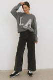 Emmaline Wide Leg Jeans in Black FINAL SALE