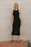 Xavia Knit Maxi Dress in Black FINAL SALE