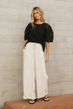 Tatum Woven Pants in Oatmeal FINAL SALE