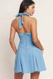 SWEET LIKE THIS BLUE MINI DRESS FINAL SALE