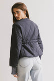 Zola Quilted Jacket in Navy FINAL SALE