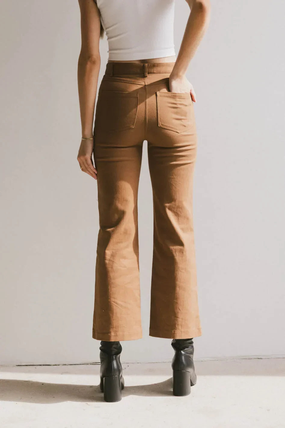Sable Straight Leg Pants in Camel FINAL SALE