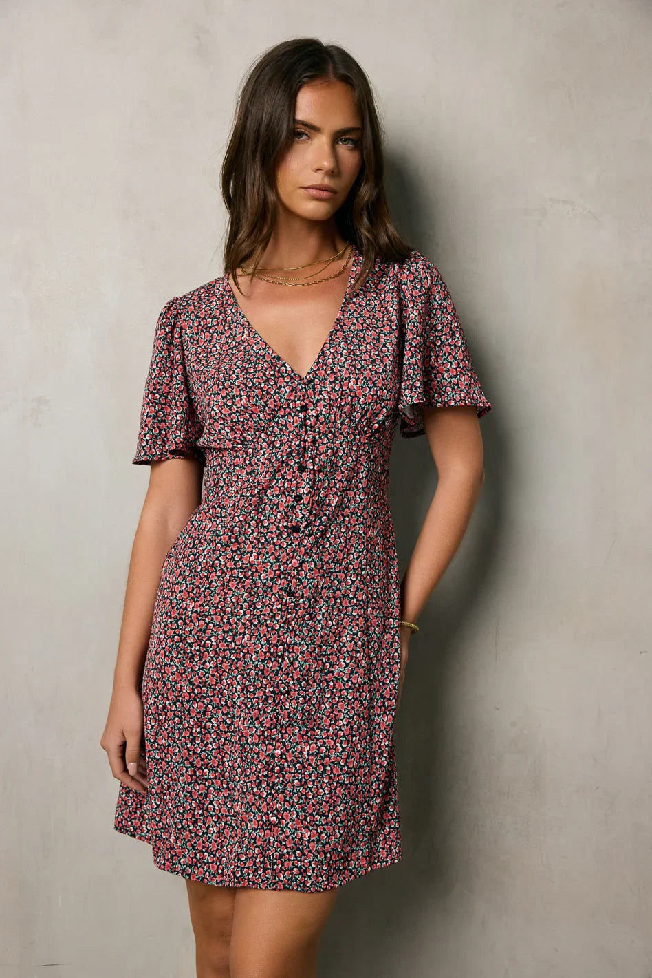 Anne Floral Mini Dress FINAL SALE