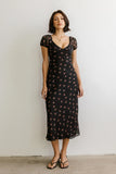 Cammie Floral Maxi Dress in Black FINAL SALE