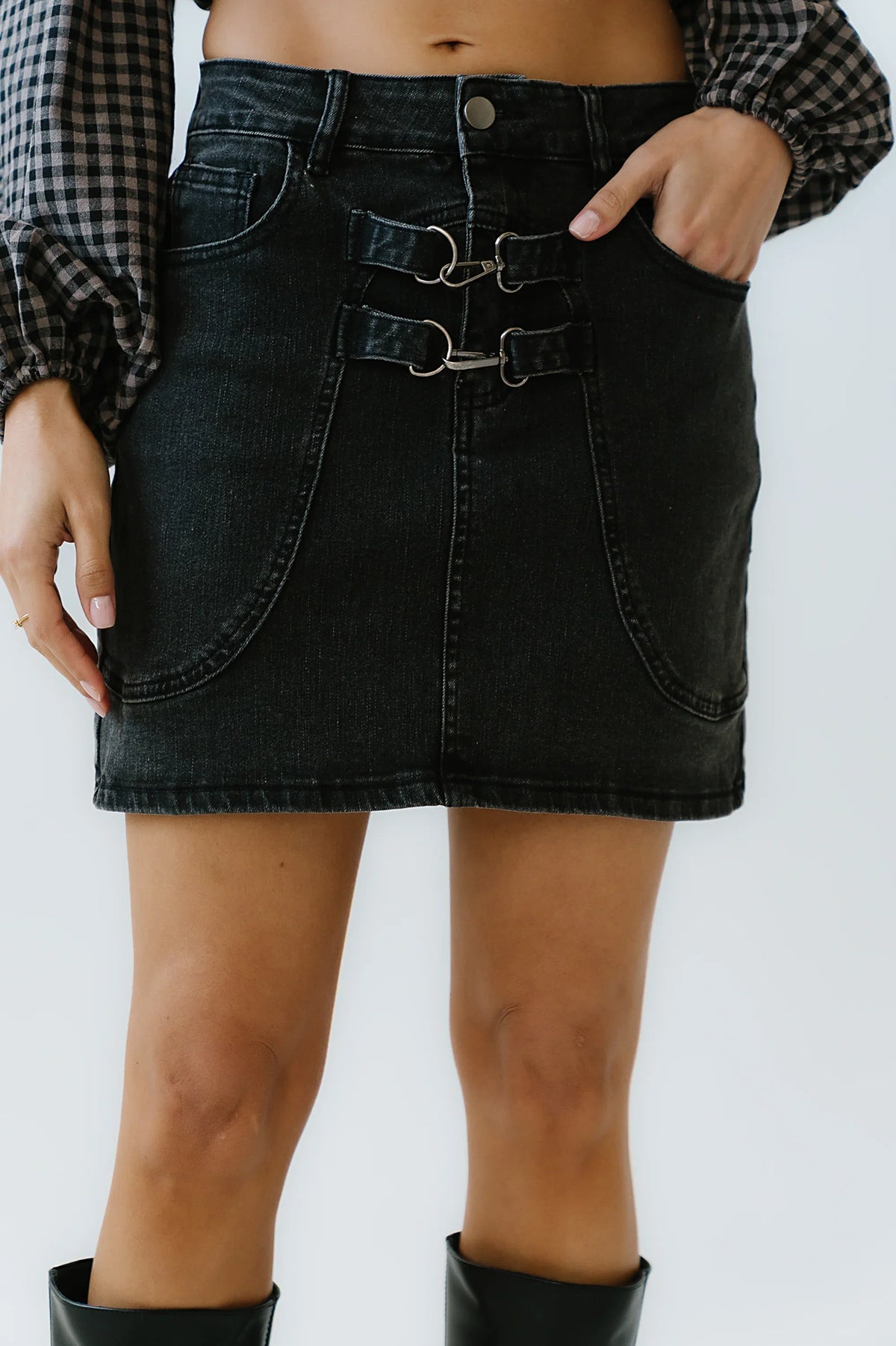 Laurel Denim Mini Skirt