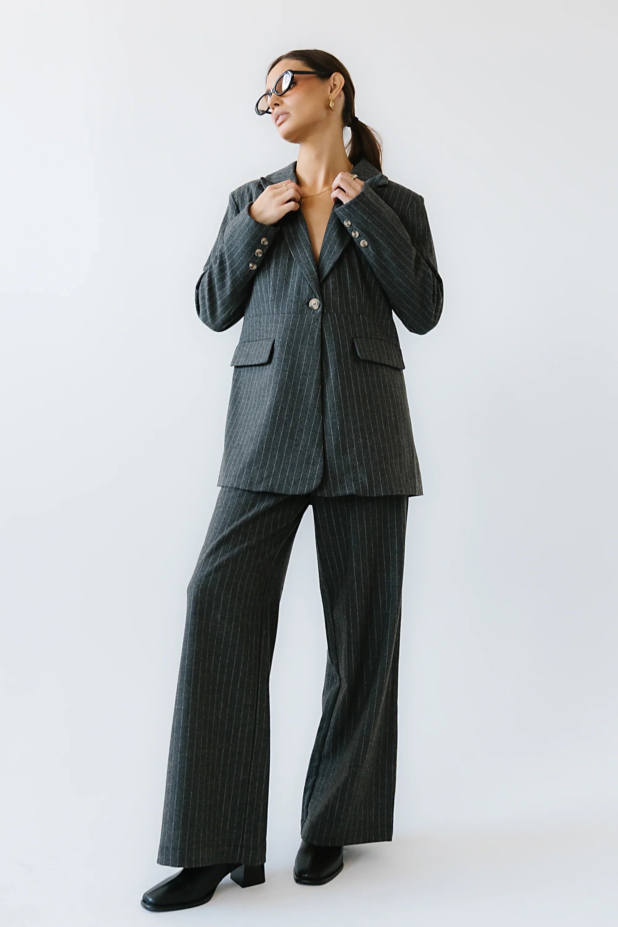 Joey Pinstripe Blazer