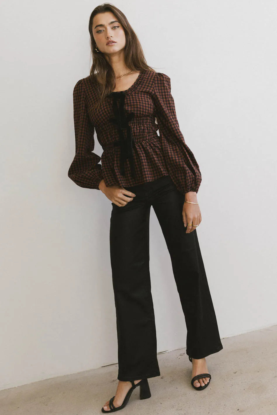 Tally Coated Wide Leg Jean FINAL SALE