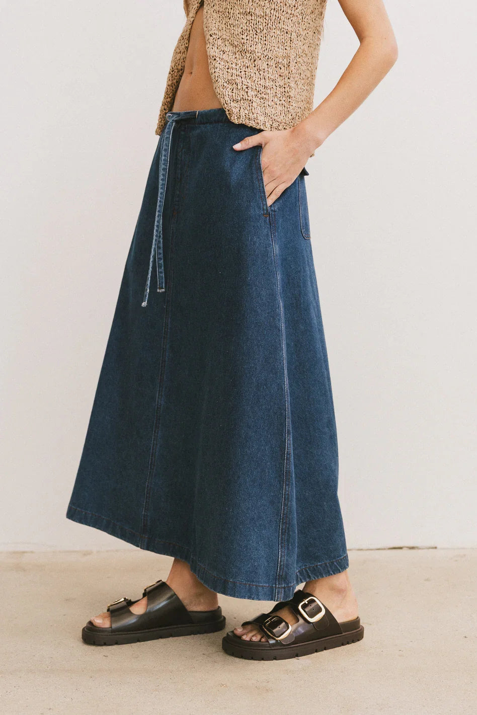 Arlo Denim Maxi Skirt FINAL SALE