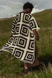 Regio Geometric Kimono in Black FINAL SALE