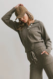 Breck Knit Sweater in Olive FINAL SALE