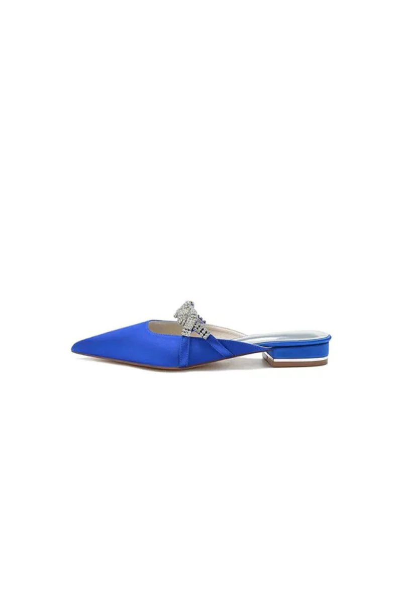 Glitter Crystal Embellished Kitten Sandals