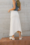 Blythe Denim Skirt in Natural FINAL SALE