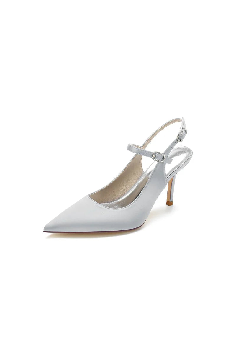 Simple Slingback Pointed Toe High Heels