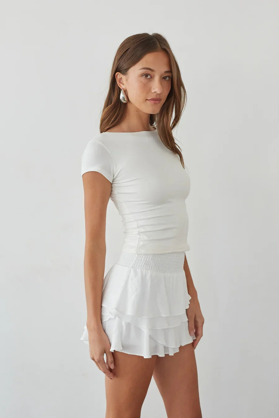 Daytona High Rise Tiered Ruffle Skort