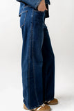 Kate Wide Leg Jeans in Dark Wash