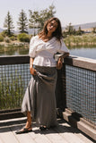 Sunny Maxi Skirt in Grey FINAL SALE