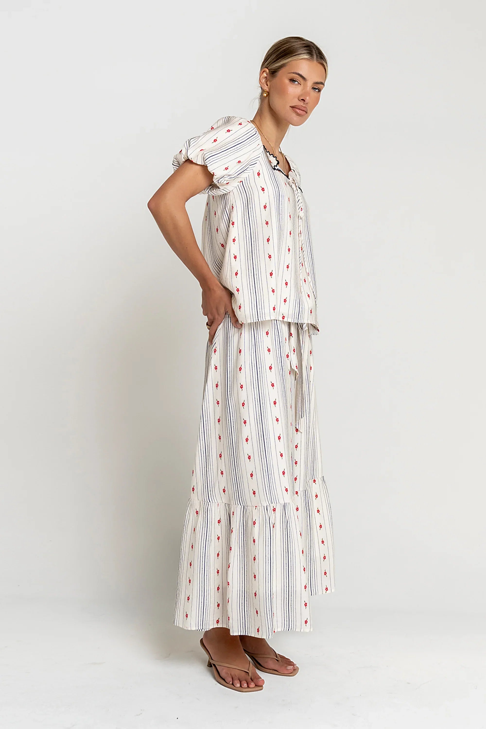 Tylee Floral Midi Skirt