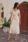 Amanda Lace Trim Maxi Dress in Blush FINAL SALE