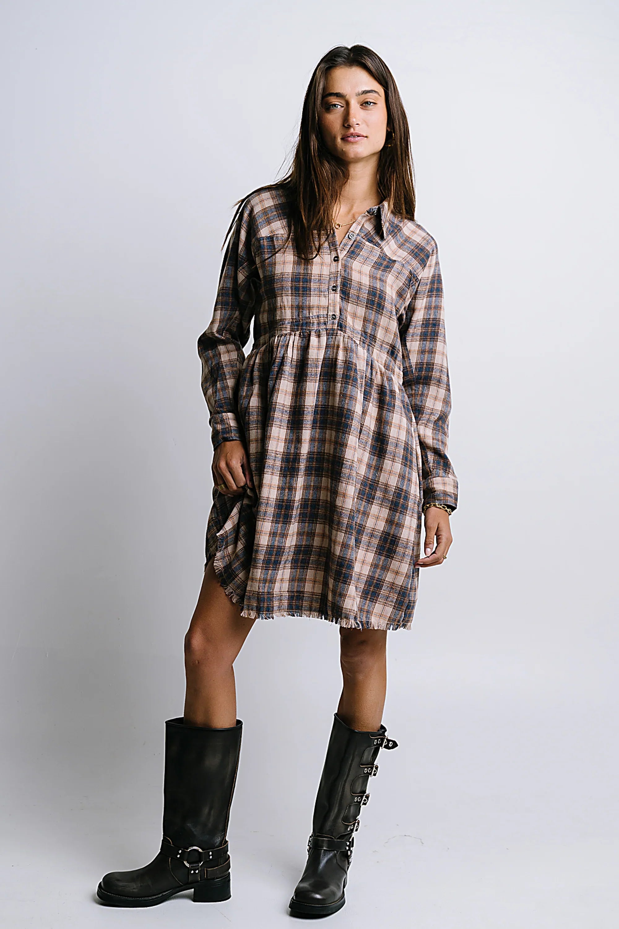 Karrie Plaid Mini Dress FINAL SALE