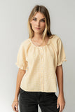 Benny Gingham Blouse in Yellow