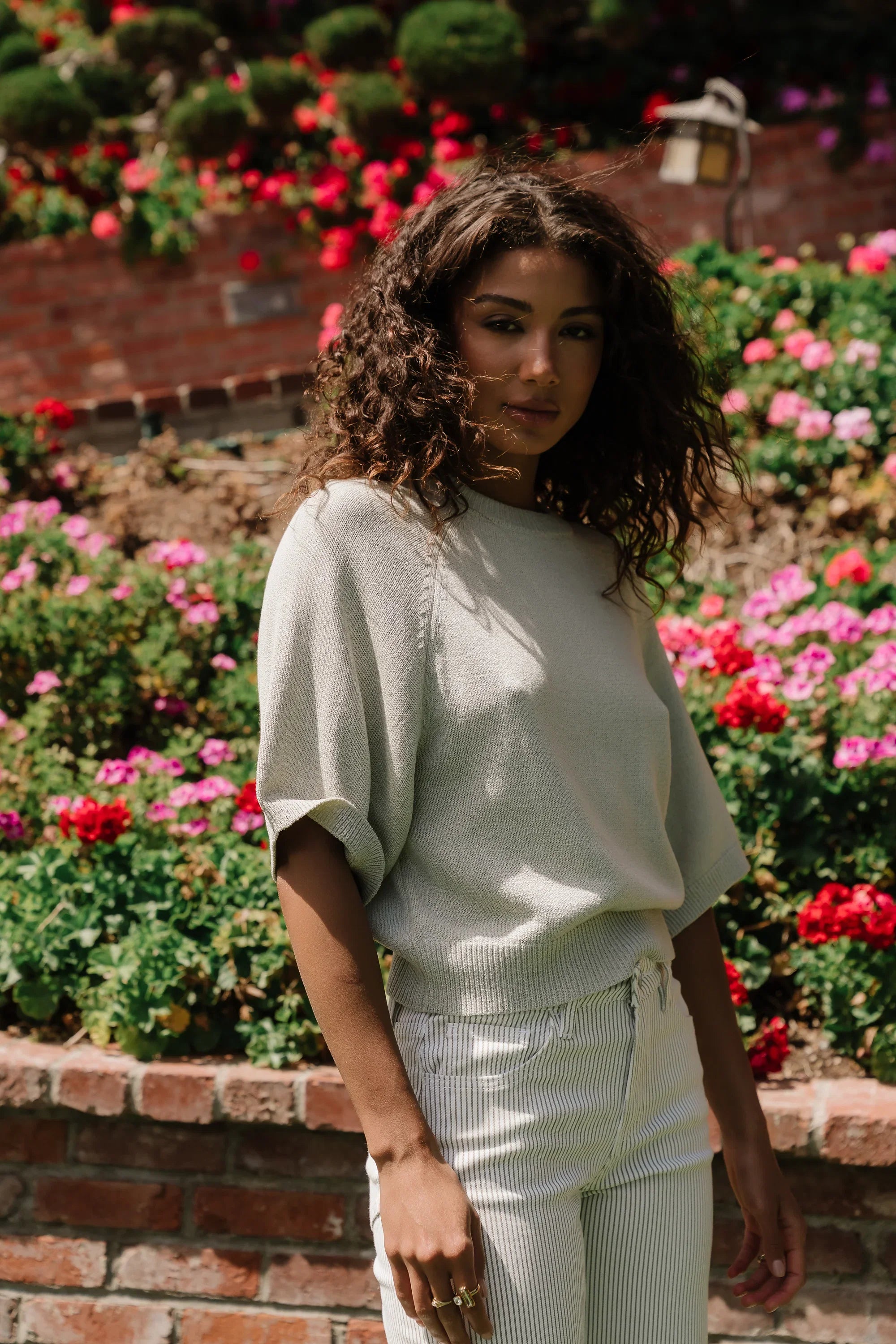 Camille Oversized Sweater in Mint
