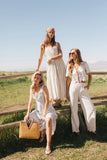 Ollie Embroidered Wide Leg Pants