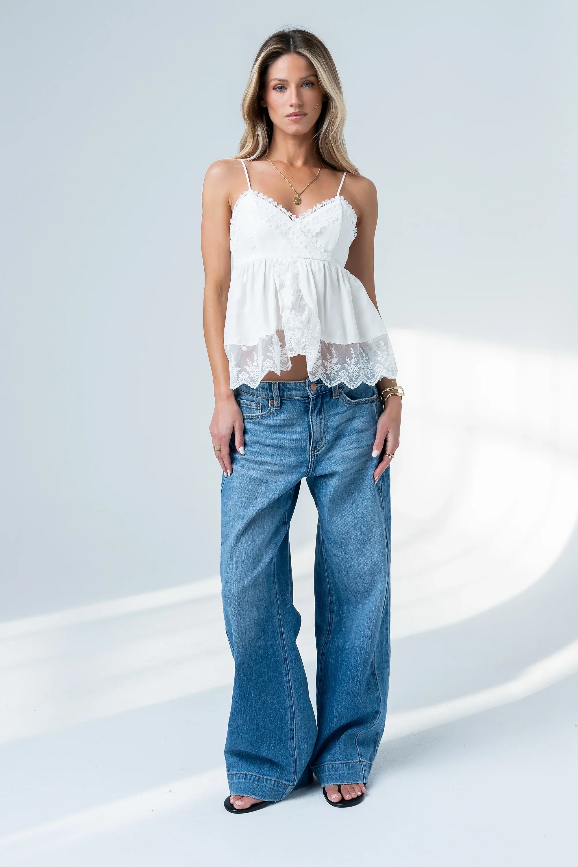 Fern Tank Top in Ivory