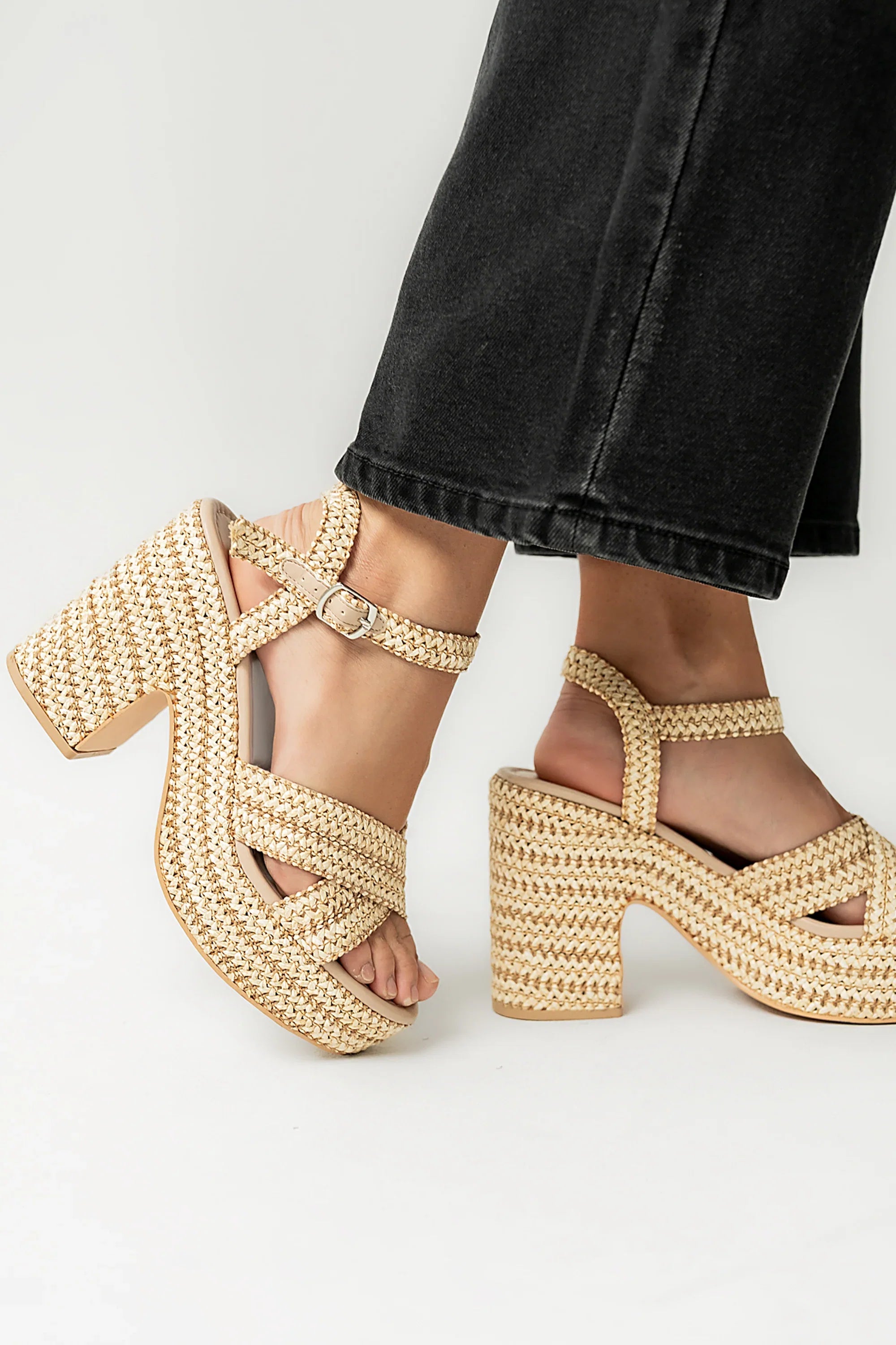 Taylor Raffia Heel
