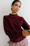 Monroe Knit Sweater in Burgundy FINAL SALE