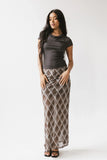 Cecily Plaid Midi Skirt FINAL SALE