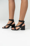 Felipa Block Heels in Black