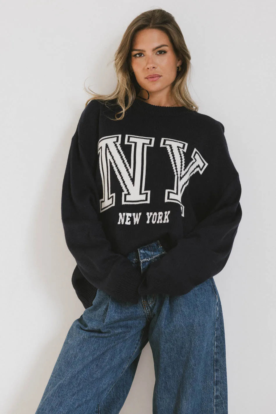 Urban Graphic Knit Sweater New York FINAL SALE