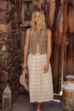 Sharon Plaid Maxi Skirt FINAL SALE