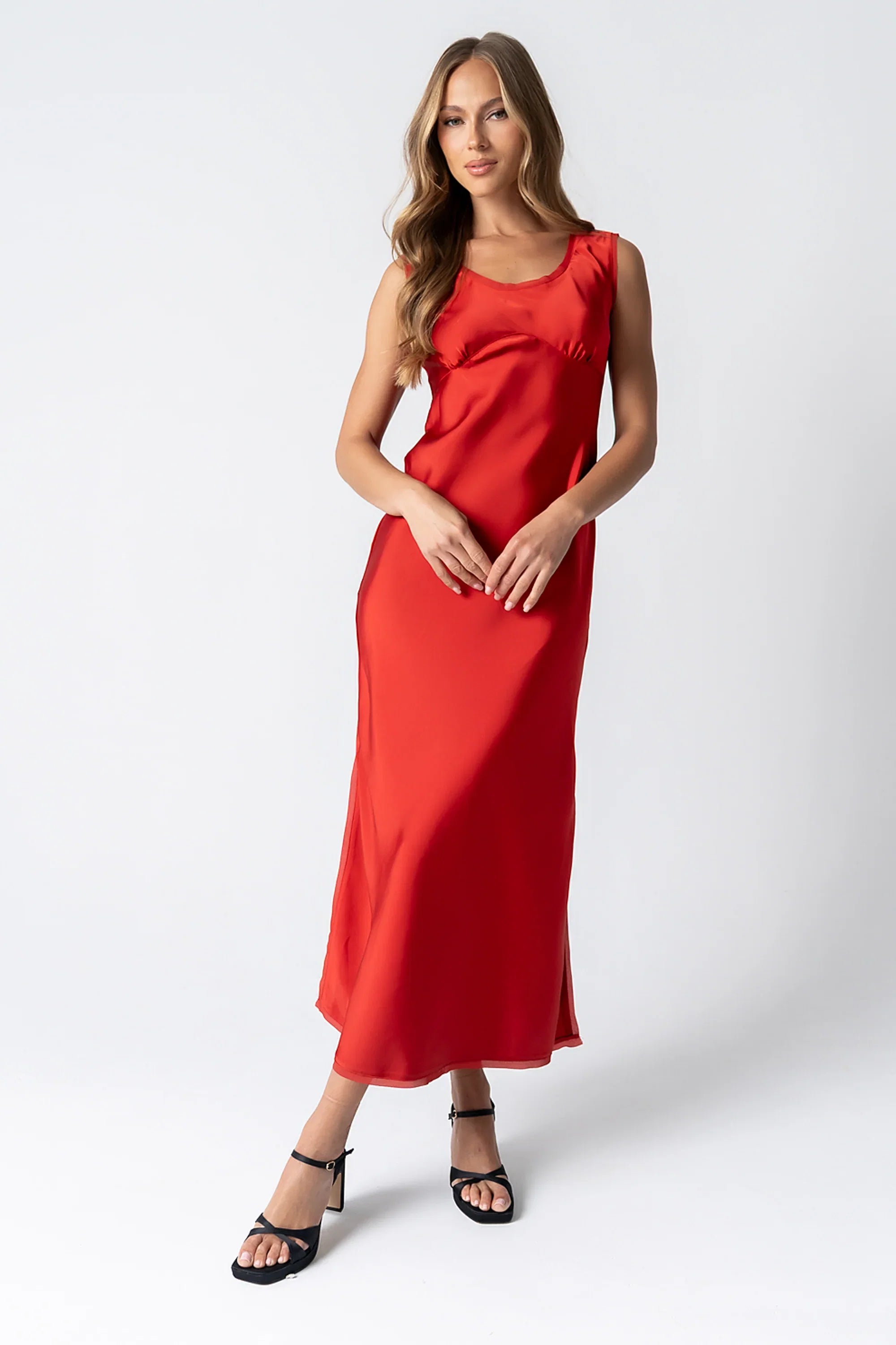 Kesley Maxi Dress in Red