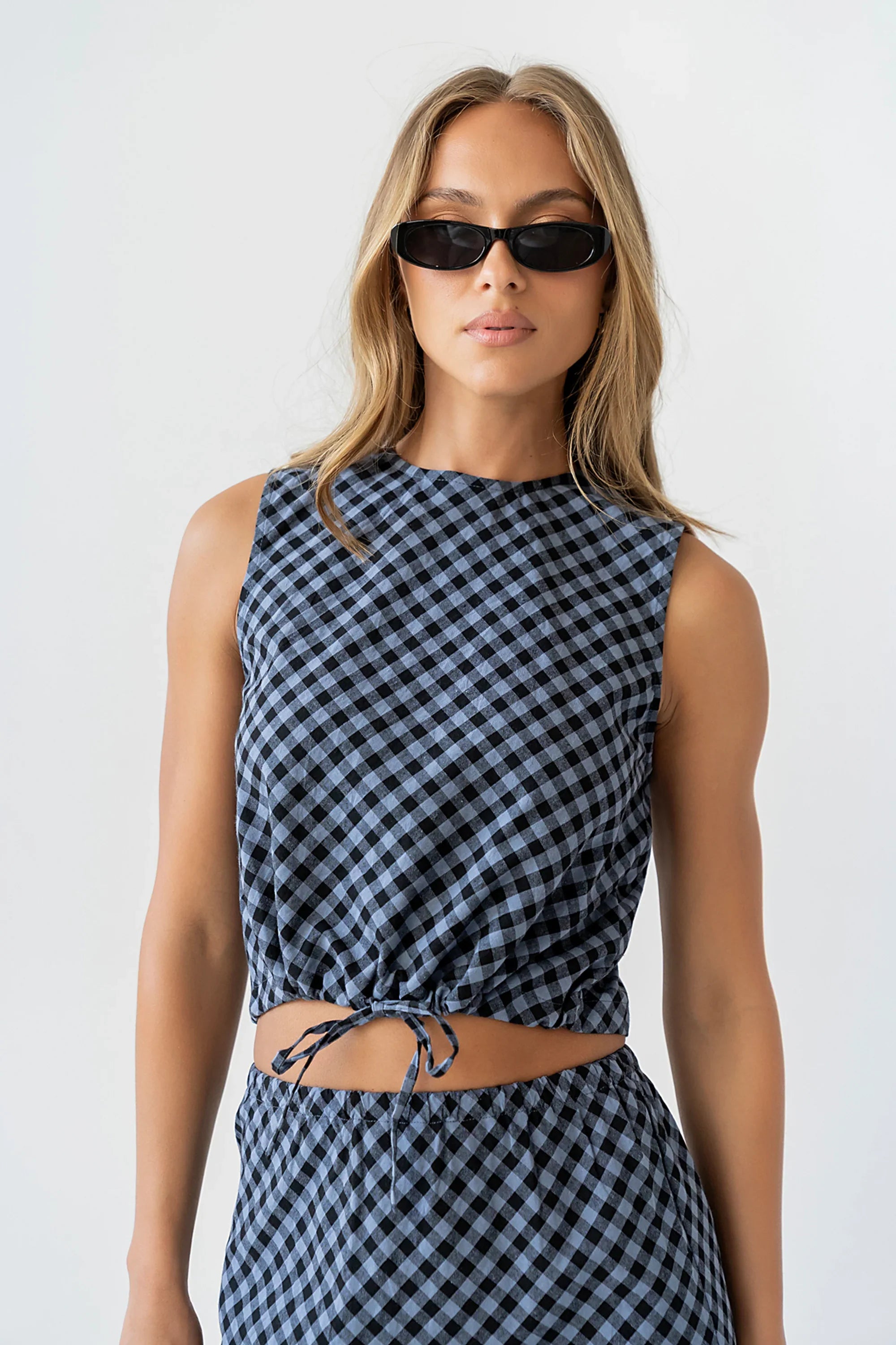 Baylor Plaid Tank