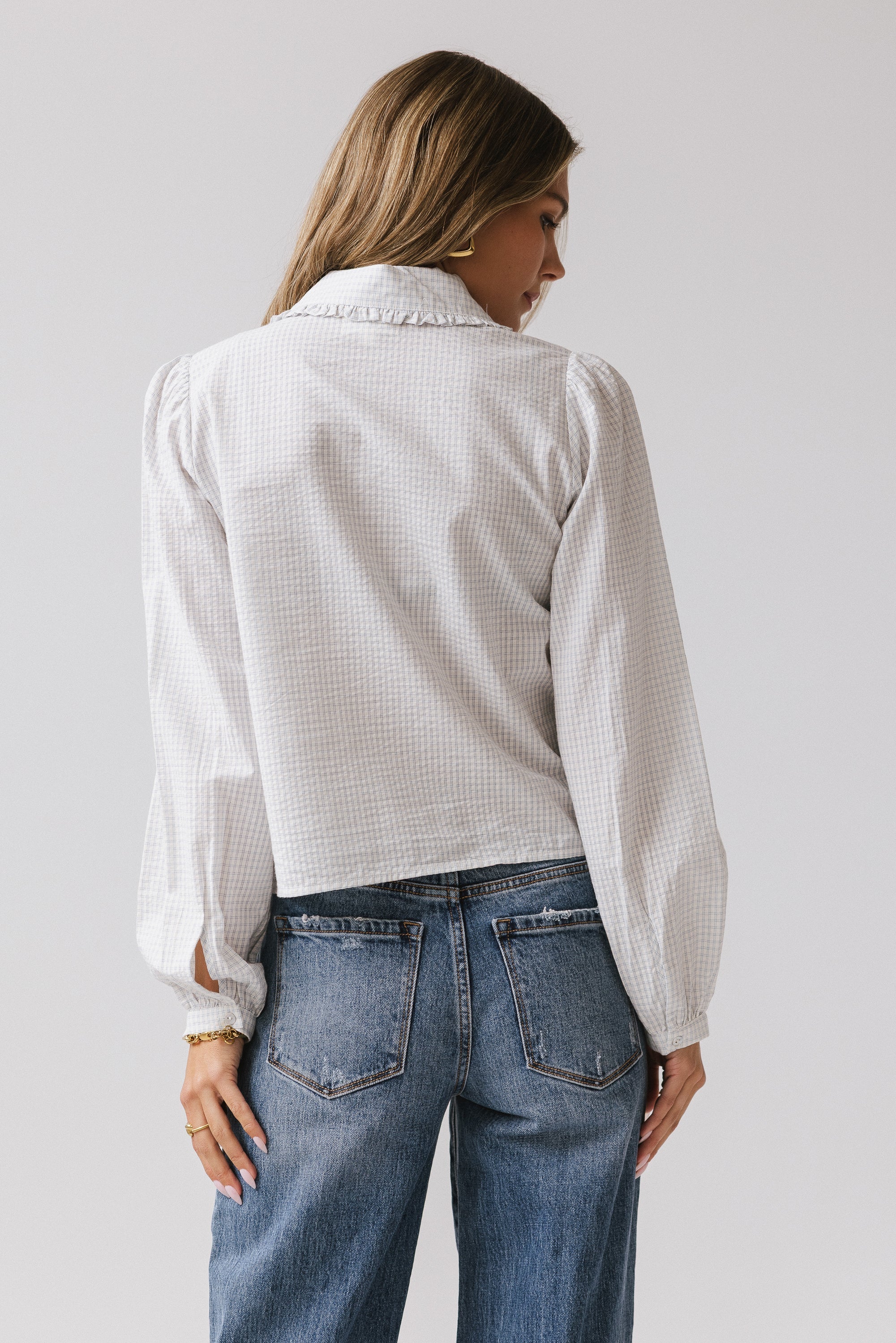 Allena Plaid Button Up