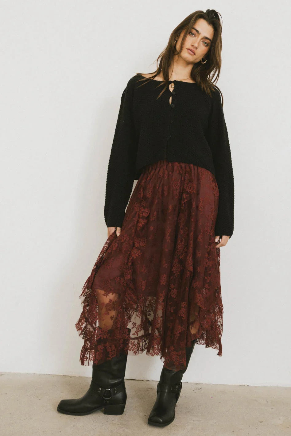 Cabbet Cardigan in Black FINAL SALE