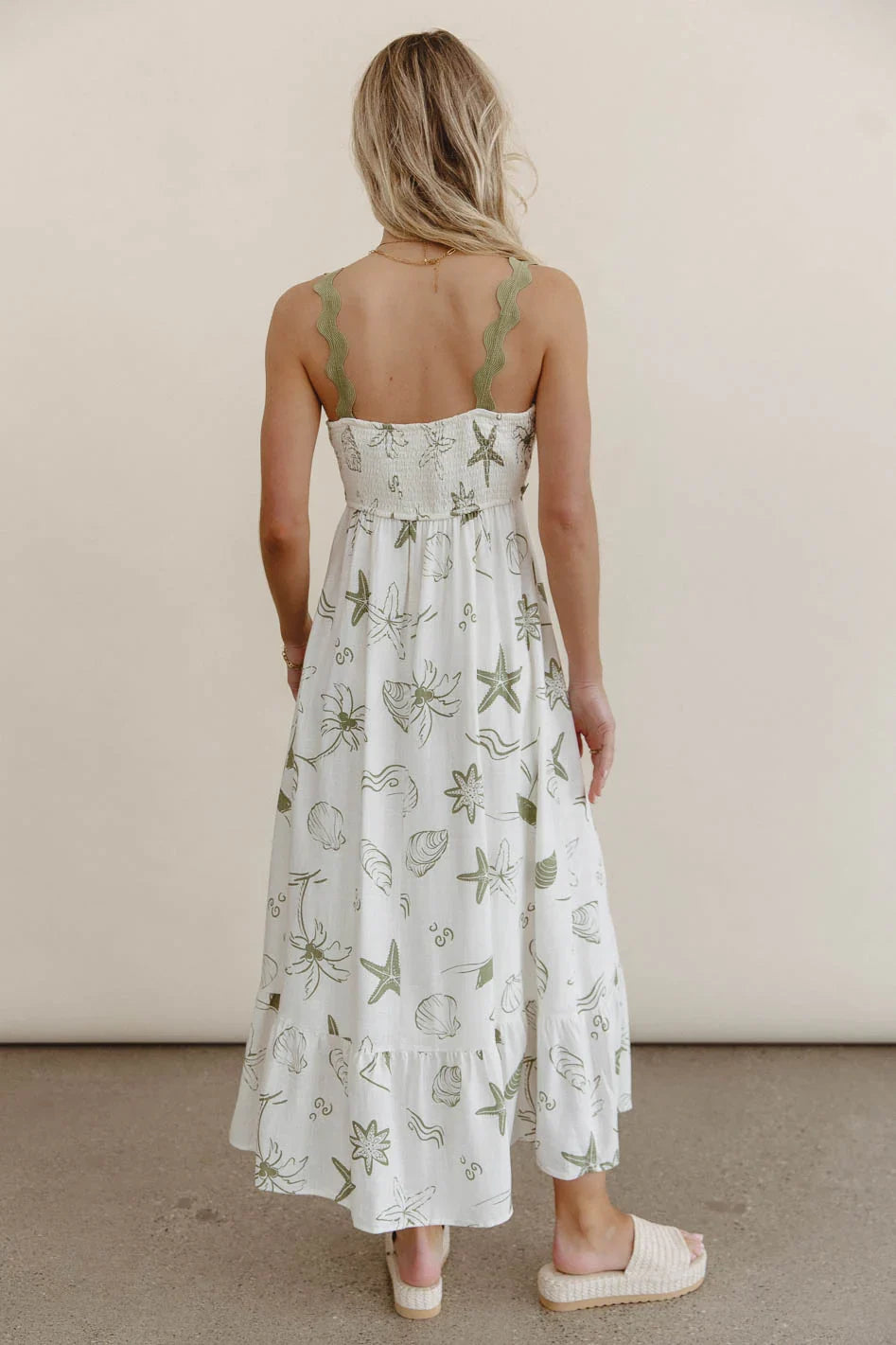 Lucy Sea Print Maxi Dress FINAL SALE