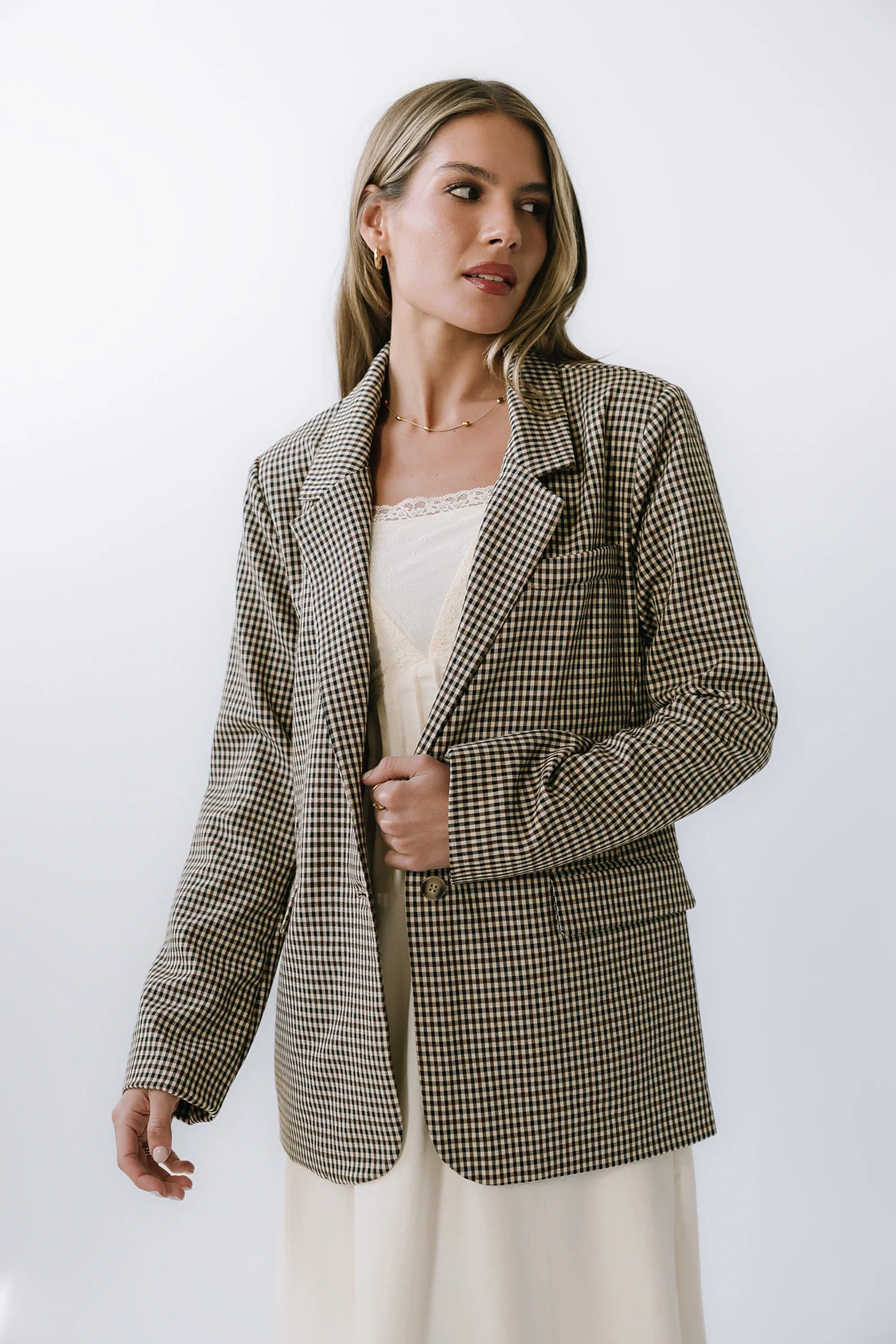 Carie Gingham Blazer
