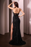 Nancy Gown Strapless Sequin Fitted Gown