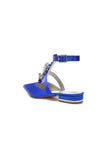 Crystal Chain Pointed Toe Flats