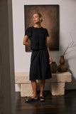 Molly Embroidered Shorts in Black