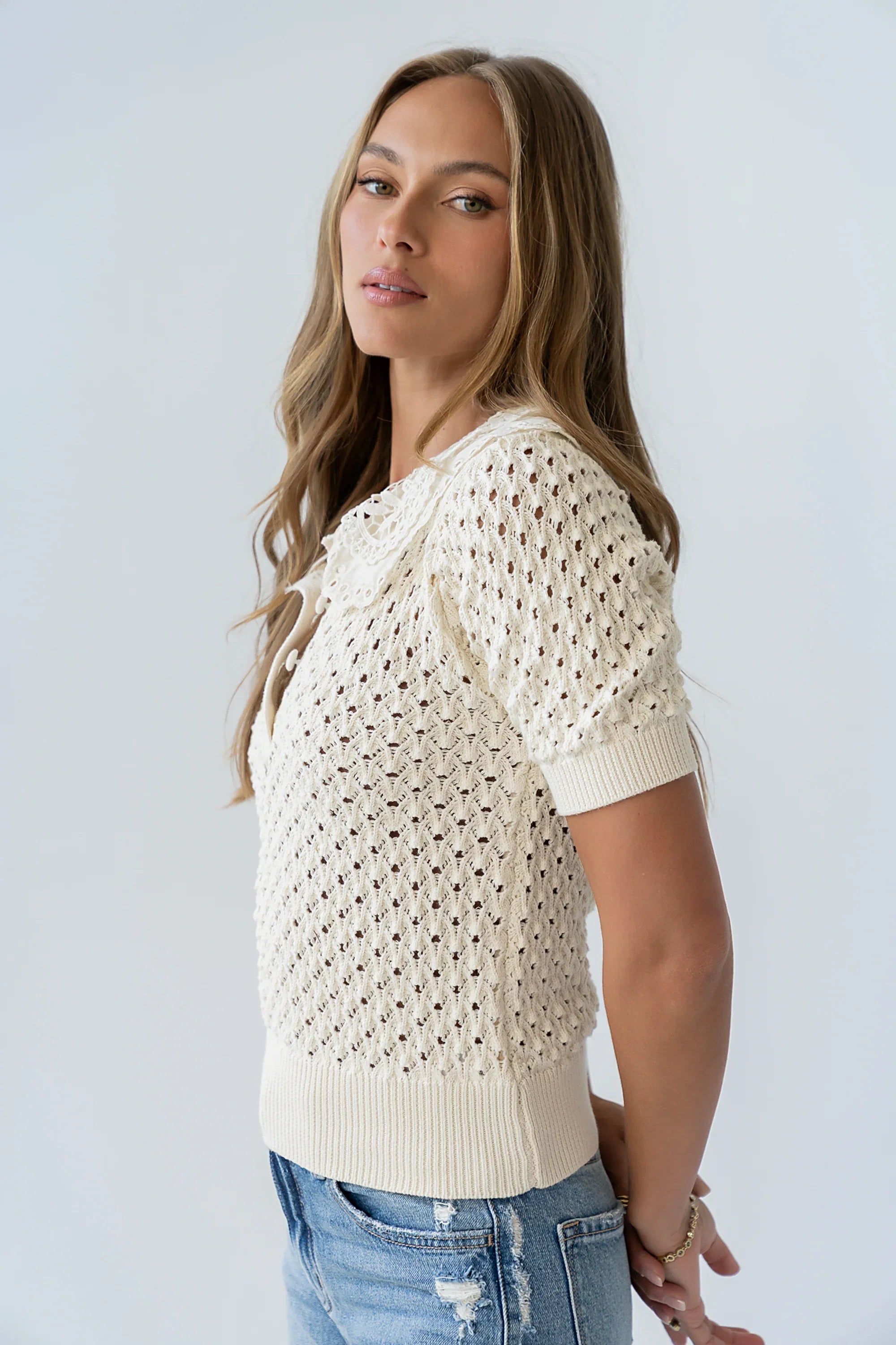 Sunny Crochet Top