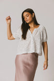 Peni Floral Blouse in Lavender FINAL SALE