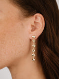 Polished Pebble Linear Dangle Earrings