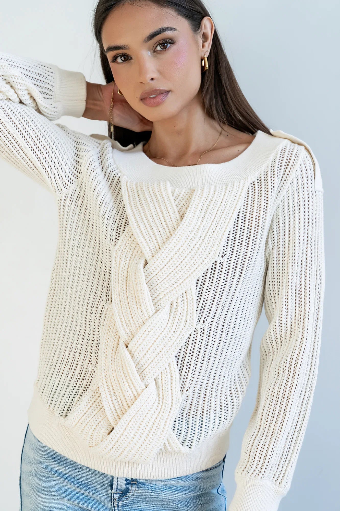 Brynn Braided Sweater FINAL SALE