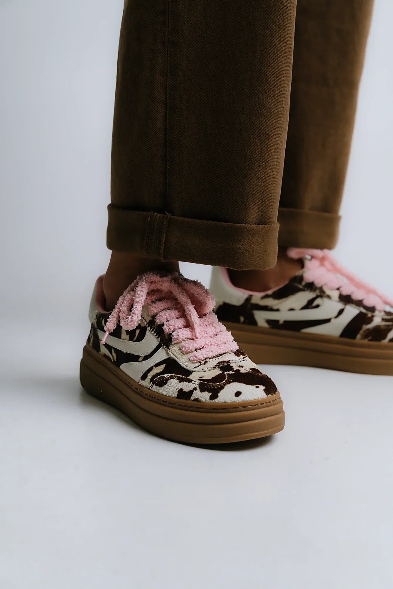Steve Madden Dodge Sneaker in Cow Print FINAL SALE