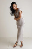 Meilani Ribbed Sweater Vest in Taupe FINAL SALE